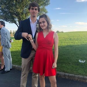 Red dress from Nordstrom